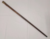 Wooden Walking Cane w/Brass Handle . Handle Engraved w/Sgt. Martin W.J. 1951-53 Hannover Germany