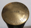 Wooden Walking Cane w/Brass Handle . Handle Engraved w/Sgt. Martin W.J. 1951-53 Hannover Germany - 3
