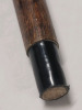 Wooden Walking Cane w/Brass Handle . Handle Engraved w/Sgt. Martin W.J. 1951-53 Hannover Germany - 5