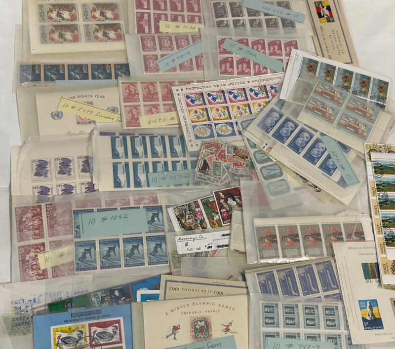 Huge Vintage Stamp Collectors Lot Including a Large Assortment of Stamps From Around The World Organized and Labeled