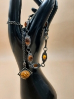 Vintage Baltic Amber Necklace & Bracelet