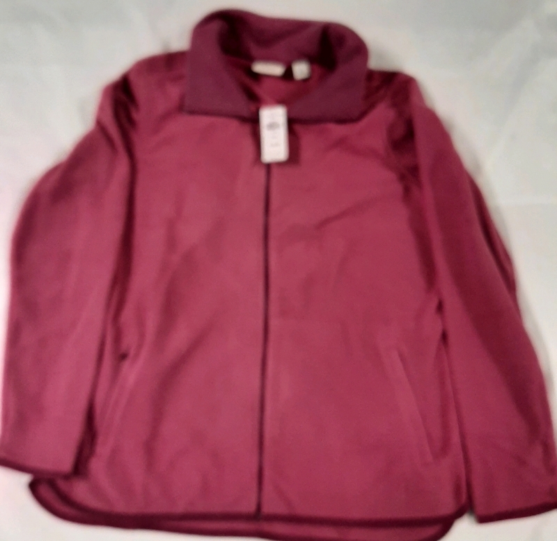 New with Tags LL Bean Fleece Zip Up Size Medium Regular Retail $59.95