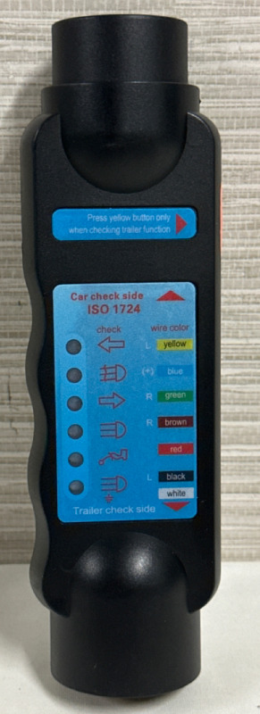 Plug Connector, Towing Light Wire Circuit Blue Wiring Tester Plug Connector 12V Trailer 7 Pin Untested