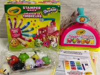 Crayola Shopkins Stamper Maker Pre-owned and 8 Squishy Angry Bird Figures