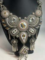 Modern Large Bib Statement Necklace