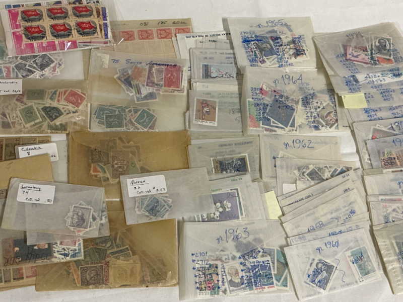 Huge Vintage Stamp Collectors Lot Including a Large Assortment of Stamps From Around The World