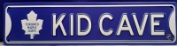 New Metal Sign " Toronto Maple Leafs Kid Cave" 15.5" X 4"