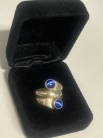 Star Sapphire Taxco 925 Sterling Silver Ring Signed