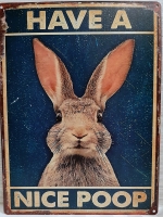 New Metal Sign "Have A Nice Poop" 15.5" X 11.5"