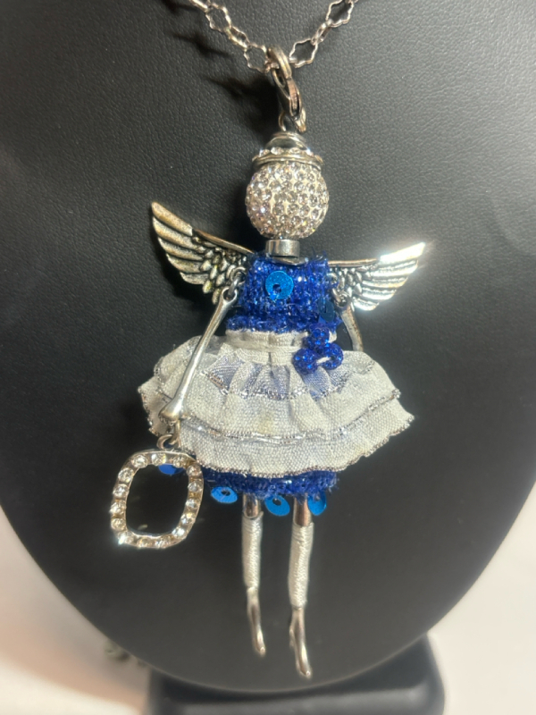 UNIQUE Angel Necklace.<br/>handcrafted Swarovski elements<br/>By Jacqueline Kent