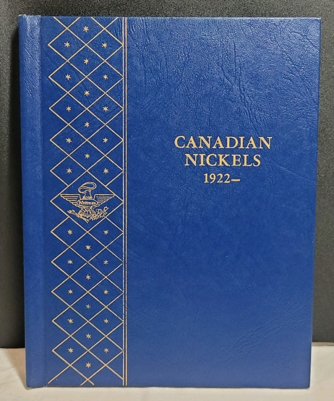 1922 - 1964 Canadian Five Cent Nickels in Blue Book , Includes 1926 Near 6 . 43 Coins in Various Condition