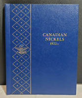 1922 - 1964 Canadian Five Cent Nickels in Blue Book , Includes 1926 Near 6 . 43 Coins in Various Condition