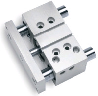 New Double-acting pneumatic compact linear guide slide actuator with linear ball bearings Model #CGT050050L16DX ( Retails for $700 )