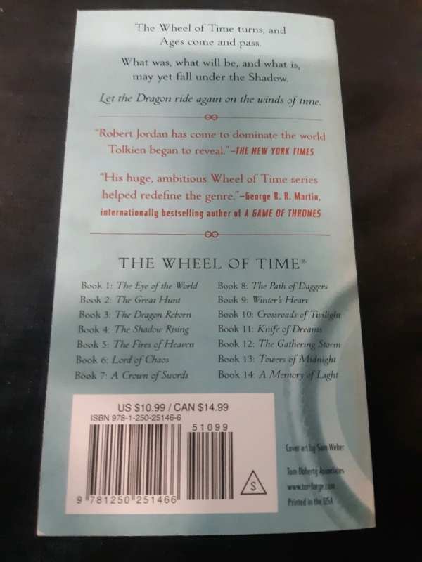 New #1 New York Times Best Selling Series, Book One Tor Fantasy The Eye Of The World: The Wheel Of Time Paperback Novel