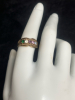 10KT Yellow Gold Band Ring Multi Gem 5 Stones - 4