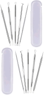 2 New Stainless Steel 5pc Pimple Popper Tool Kits (2 Sets, 10 Pieces Total)