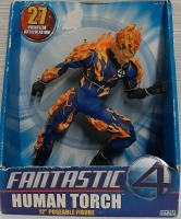 As New Fantastic 4 Human Torch 12" Tall Posable Figure