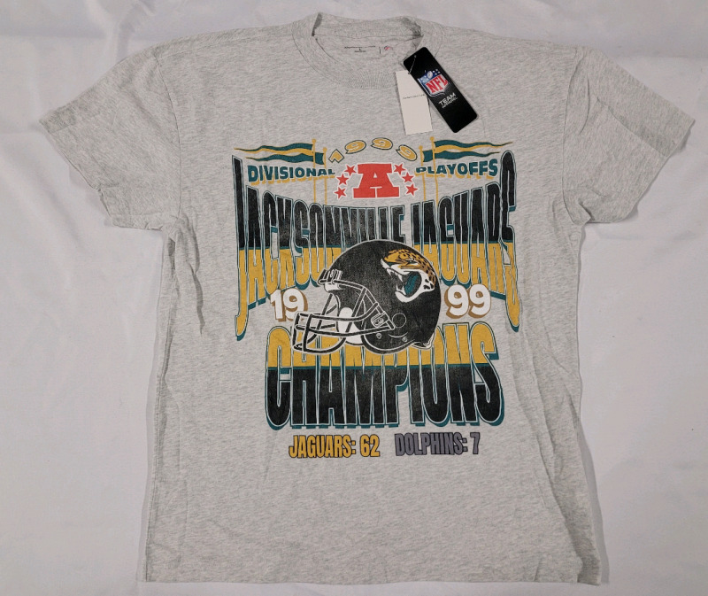 New w/tags - Size Large | Abercrombie & Fitch Jacksonville Jaguars 1999 NFL AFC Divisional Winner T-Shirt | Retails for Over $60!