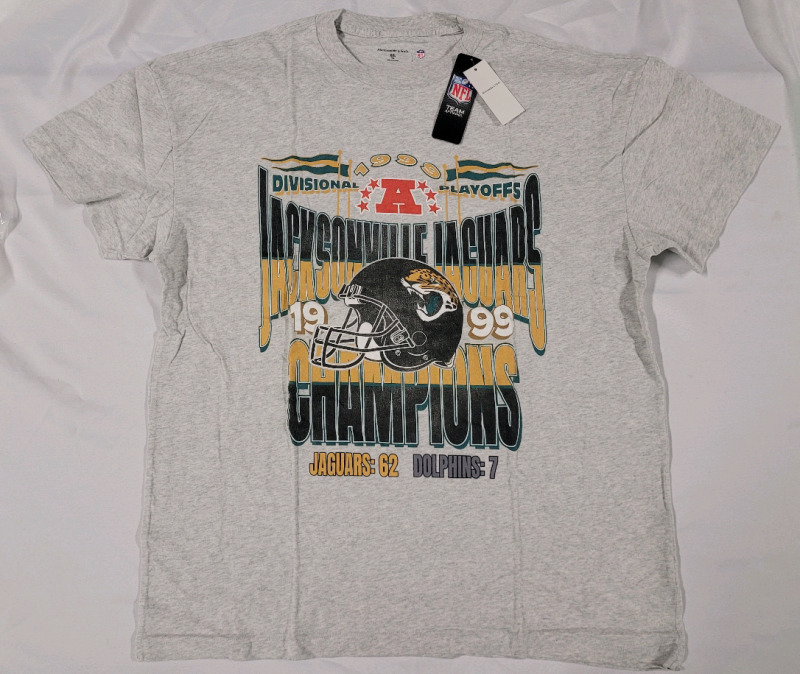 New w/tags - Size XXL | Abercrombie & Fitch Jacksonville Jaguars 1999 NFL AFC Divisional Winner T-Shirt | Retails for Over $60!