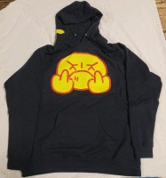 New - Canadian Rap Artist NIGHT LOVELL Hoodie , Size 2XL . Dark Blue