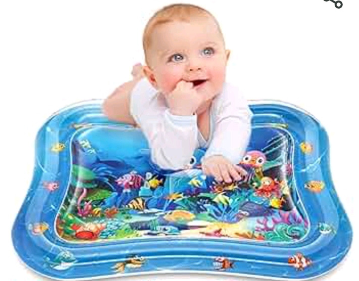 New Infinno Inflatable Tummy Time Mat Premium Baby Water Play Mat ( 24" x 19" )