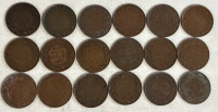 18 1919 Large Canadian 1 Cent King George Pennies