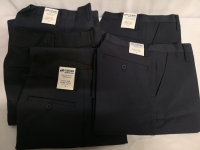 5 New MD Charlton sz 30 Waist & 36" Length Men's Navy Twill Pants *Pants fit Small*