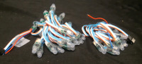 New 50 Pcs/ Light 12mm Hard Wired String Lights ( Type: P12D/WS2811/ RGB