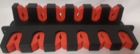 2 New Plastic Wall Mounted Fishing Rod Holders * Holds 6 Rods Each *( 1 Foot Long )