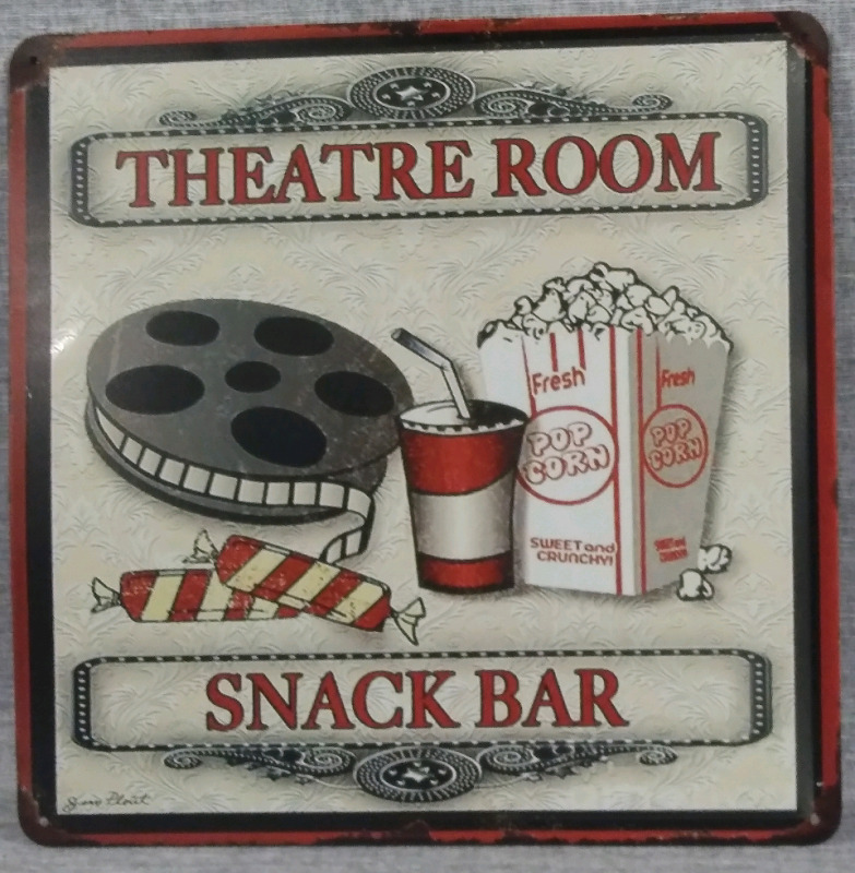 New Snack Bar Metal Tin Sign 12x12"