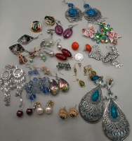 20 Pair of Vintage to Modern Earrings Good Condition