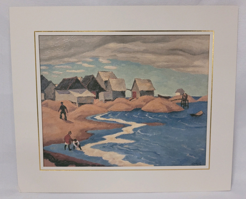 Vintage Air Canada Group of 7 Artagraph "Fishermen's Houses" Edwin Holgate