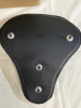 New HiFast Leather Motorcycle Custom Solo Spring Bracket Seat Hard Bottom Approximately 14” - 3