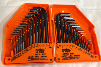 30 Piece Hex Key Set Allen Wrench Imperial / Metric (0.7mm-10mm) (0.028"-3/8") Chrome Vanadium Steel