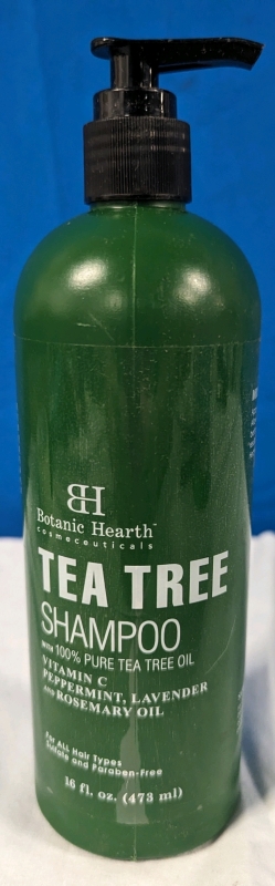 New Botanic Hearth Tea Tree Shampoo. 16 fl oz