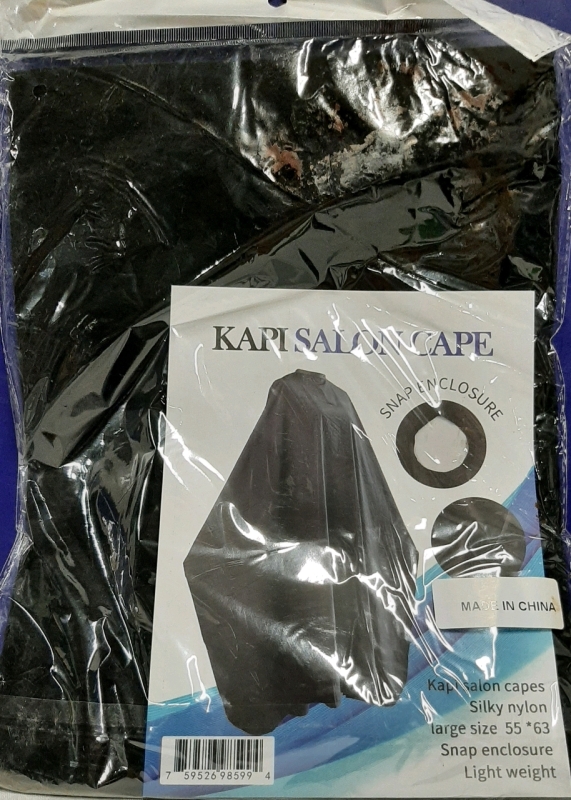 New in Package-Kapisalon Cape Silky Nylon Large Size 55"X 63"