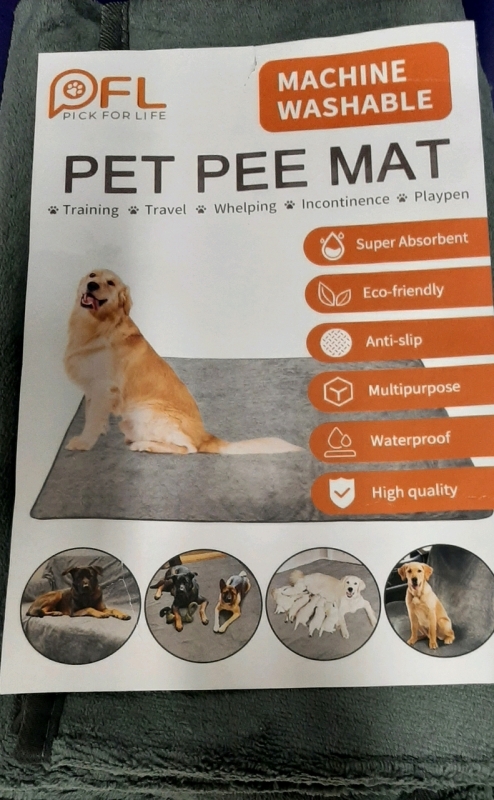 New in Open Package 4PFL Pet Pee Mats 23.5 X 48"