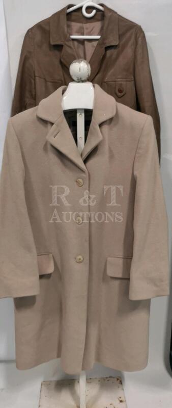 Women's London Fog Wool Coat sz 14Reg and Vintage Jacket