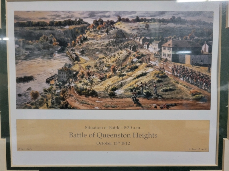 Battle Of Queenstown Heights Framed Print, October 13th 1812 18"x15"x1" Excellent Condition