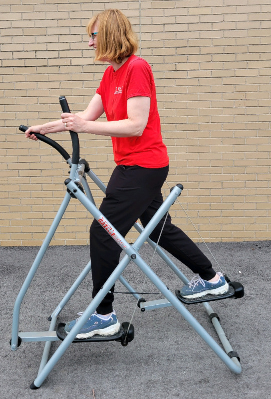 Tony Little's Gazelle Edge Cardio And Strength Exercise Machine, Folds For Easy Storage Good Condition 54"x42"x24