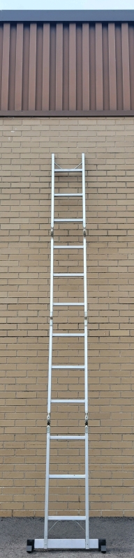 Lite Products Inc. Foldable Ladder 149" Tall Folds Down To 41"x25"x10 Excellent Condition