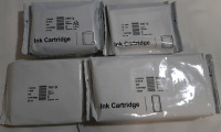 4 New Printer Ink Cartridges 3 Black 1 Cyan