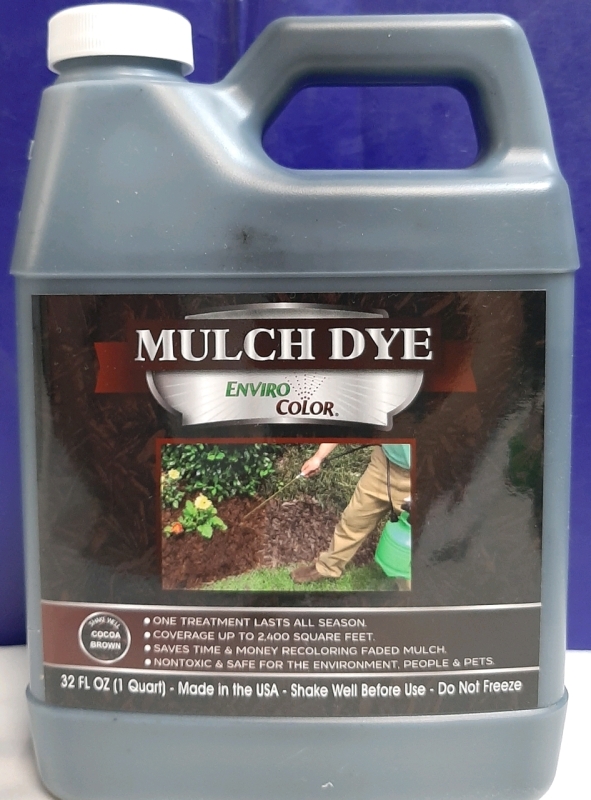 New Enviro Color Cocoa Brown Mulch Dye | 2,400 SQ. FT 32 OZ