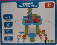 As Is Bennol Beach Toy Table Some Pieces Missing Watering Can Sifter Base for Seat Boat