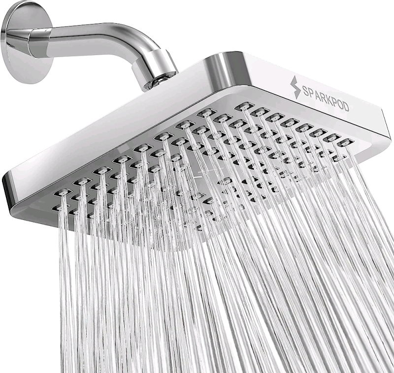 New- Spark Pod 6" Luxury Rainfall Shower Head Retail $90.36