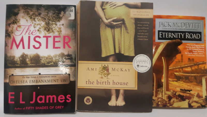 The Mister Paperback Novel & #1 National Best Seller Ami McKay; The Birth House Paperback Novel & Jack McDevitt Eternity Road