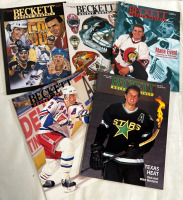 5 Vintage Beckett Magazines Hockey Monthly 1994 Mike Modano Radek Bonk Brian Leetch Fifty in Fifty