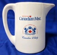 Vintage Imported CANADIAN MIST Whiskey Ceramic Pub Jug | 5.75" Tall