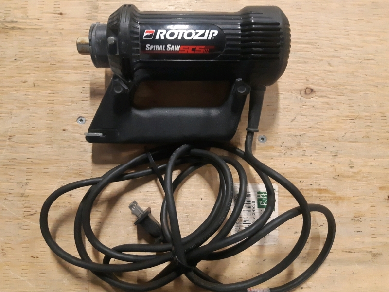 Rotozip Corded Spiral Saw 120v SCS01 Serial # DL-744340 * Tested & Not Working *