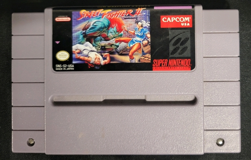 Vintage Capcom USA Street Fighter 2 Game Cartridge For The Super Nintendo Entertainment System